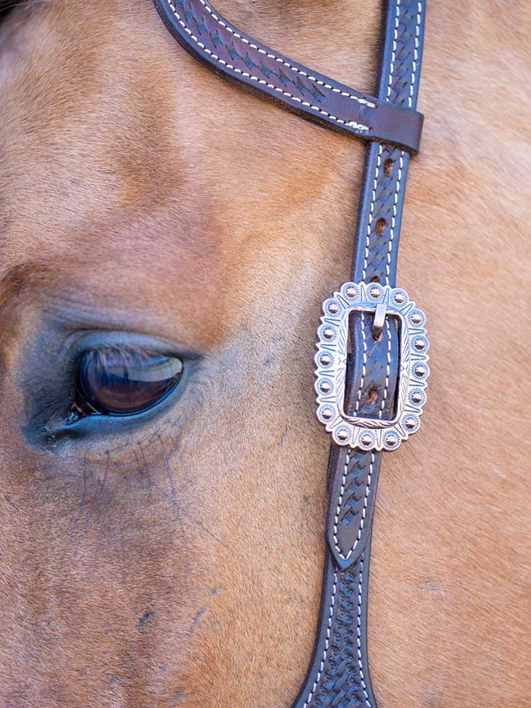 Weaver Leather Browband Bridle with Single Cheek Buckle