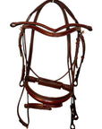 Quail Hollow Round Raised Snaffle Bridle