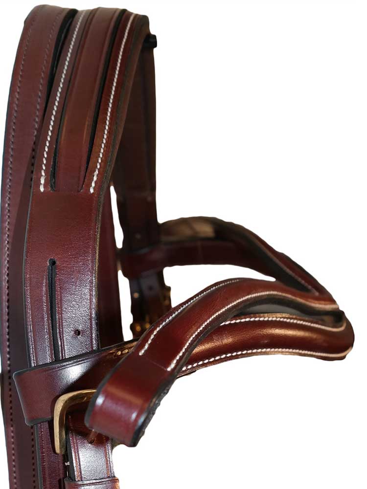 Quail Hollow Round Raised Snaffle Bridle