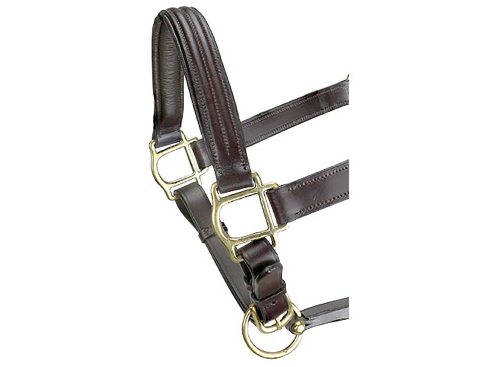 Triple-Stitched Leather Halter