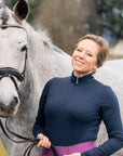 Equestrian Long Sleeve Shirt Navy