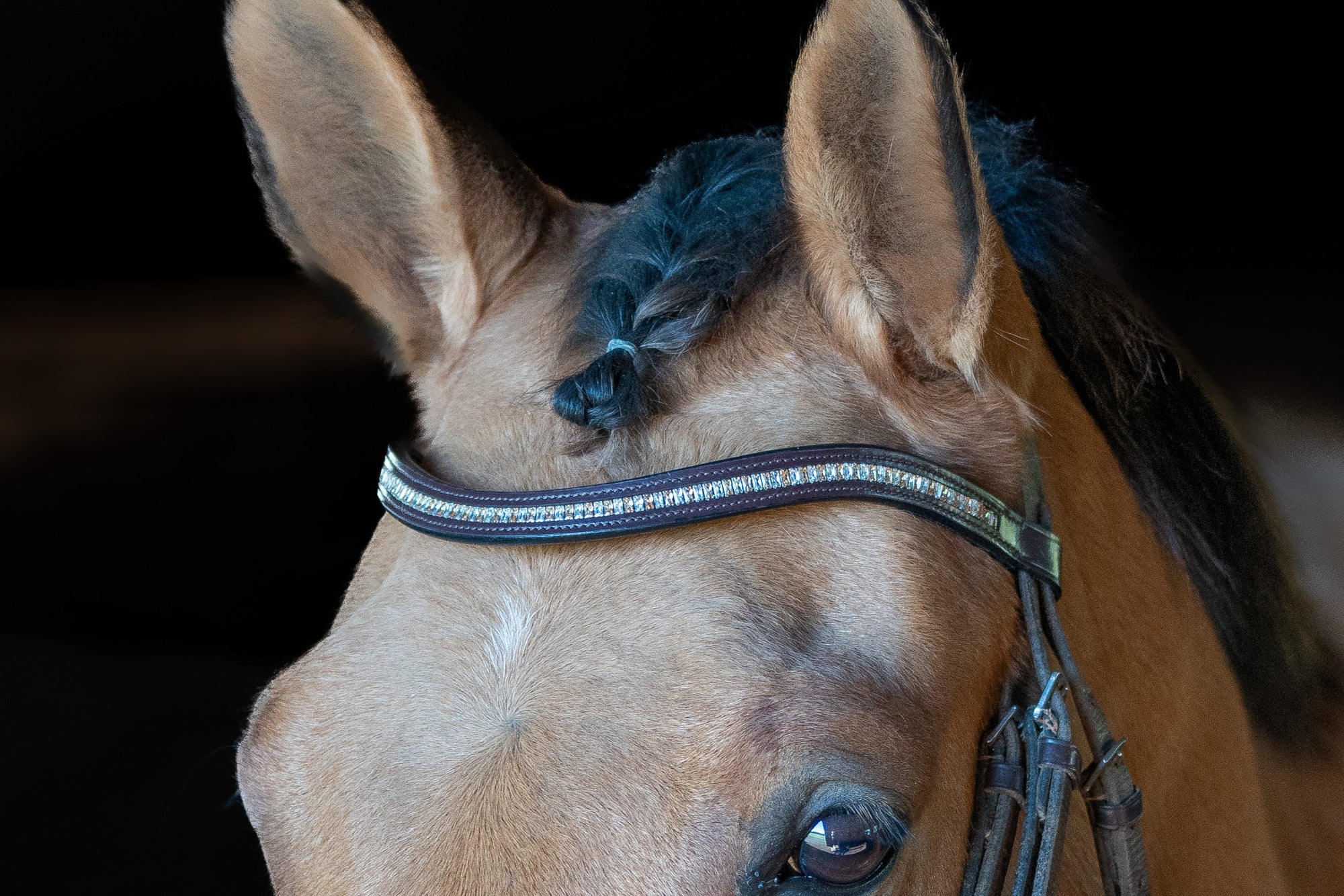 Crystal browband with bling