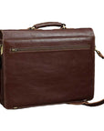 Totare Benevento Leather Messenger Bag Briefcase