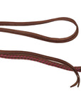 Western Split Reins with Pink Braiding