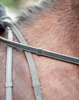 Rubber Lined Leather Reins with Stops