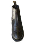 Zip-Up Synthetic Leather Paddock Boots