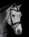 Viper Snakeskin-Embossed Monocrown Bridle