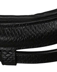 Viper Snakeskin-Embossed Monocrown Bridle