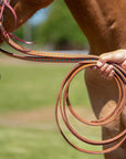 Western Split Reins with Turquoise Buckstitching