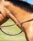 Western Split Reins with Turquoise Buckstitching