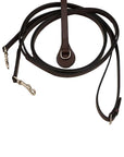 Leather Draw Reins with Snap Hooks and Girth Loop