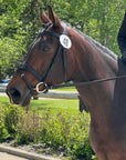 Cobra Snakeskin-Embossed Monocrown Bridle