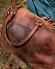 Totare Milan Leather Duffel Bag