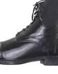 Lace Up Black Leather Paddock Boots