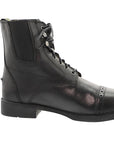 Lace Up Black Leather Paddock Boots