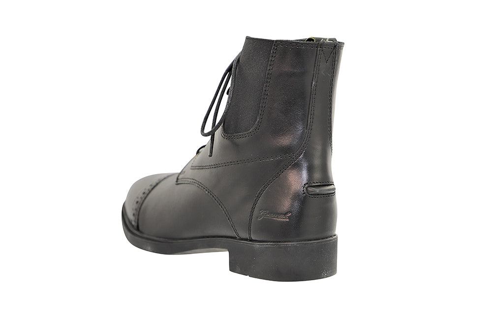 Lace Up Black Leather Paddock Boots