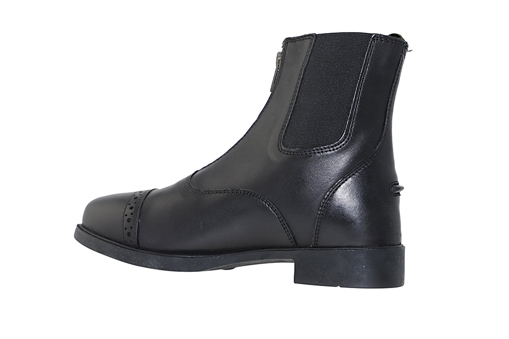 Adult Zip Up Synthetic Leather Paddock Boots